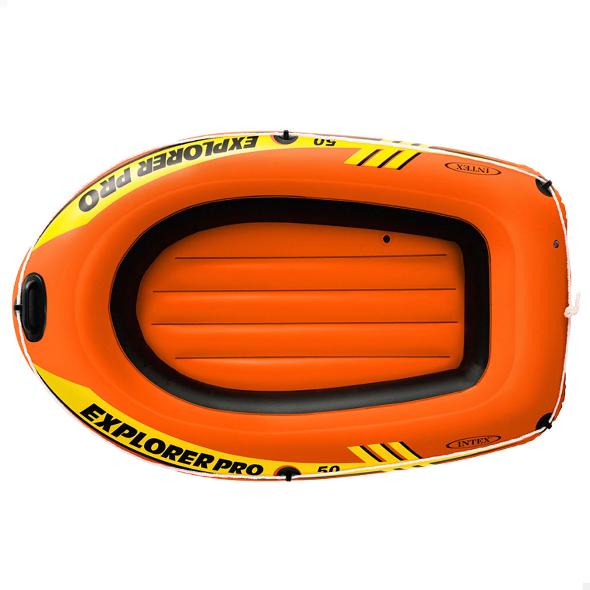 INTEX Bateau Explorer Pro 50 sans Rames, Orange, 137 x 85 x 23 cm
