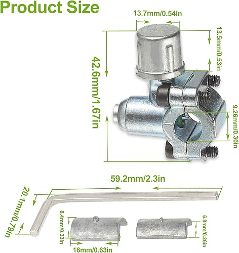 Miniatura 2 de BPV-31 Kit de válvula de perforación de válvula de grifo para refrigerador es adecuado para fundas universales de tarjetas de refrigerador de 14