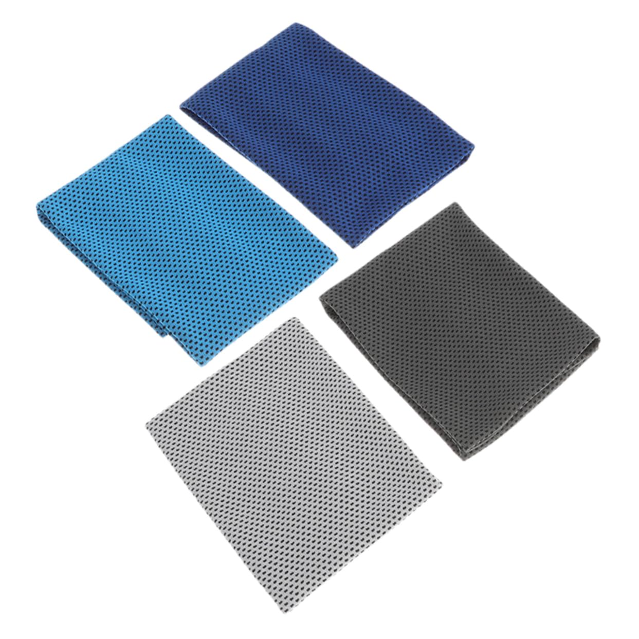 Toddmomy 20pièces Serviettes De Refroidissement Multifonctions De Serviettes Ultra-absorbantes pour Sports Yoga Fitness Et Plage Foncé