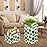 NTAOHAMPER Round Green Laundry Hamper, Jungle Themed Nursery Decor, Tropical Pattern Basket, Monstera Room Decor,Waterproof Storage Bin, Gift Basket(Leaf)