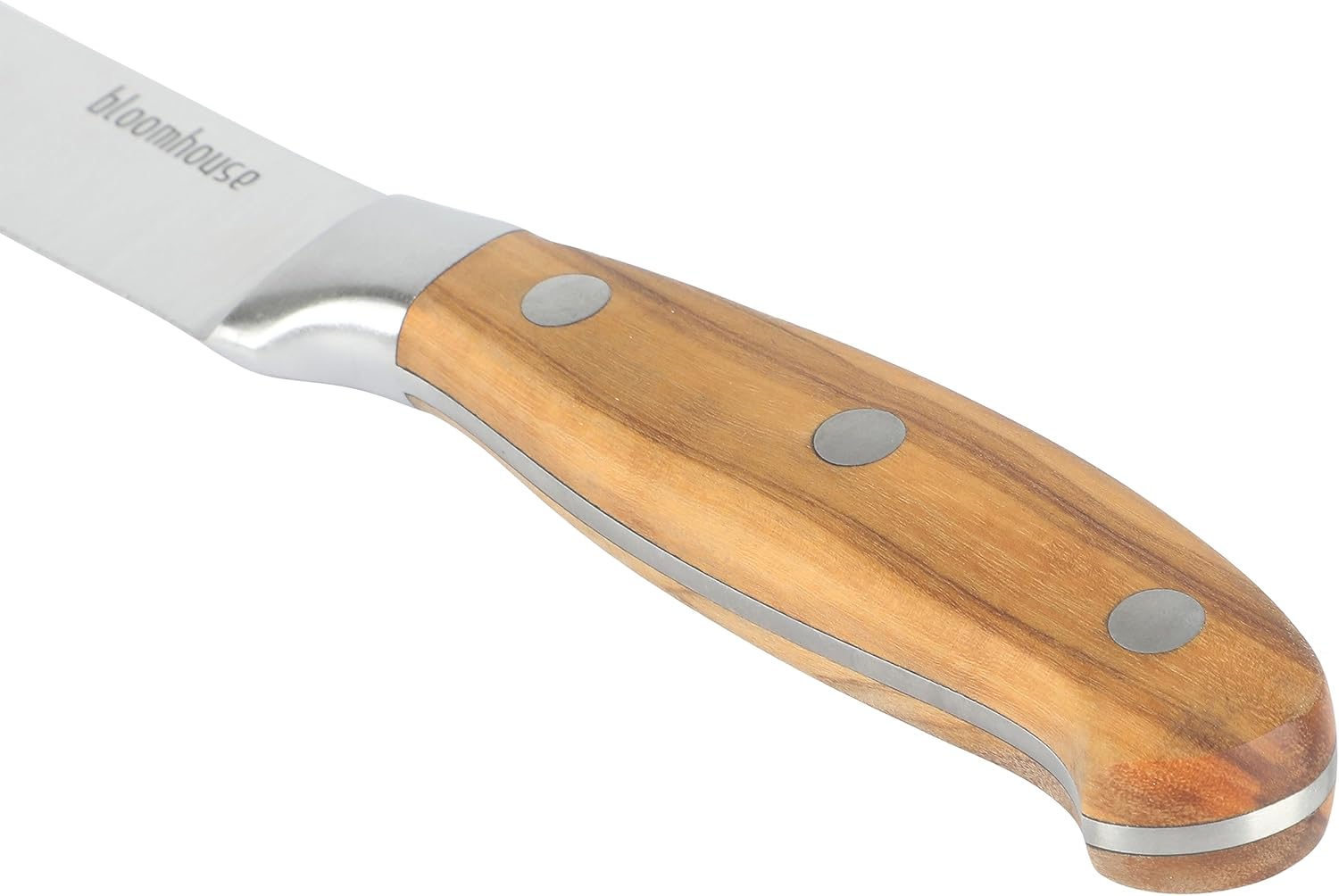 Bloomhouse - Two Time Oprah's Favorite Things Winner - 5" Utility Boning Kitchen Knife German Stainless Steel Blade w/Forged Italian Olive Wood Handle Full Tang for Meat Poultry & Precision Cutting