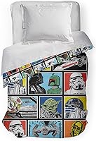 Vista 1 de Jay Franco Edredón para niños - Súper suave, ropa de cama reversible, relleno de microfibra de poliéster, multicolor - Star Wars, Full