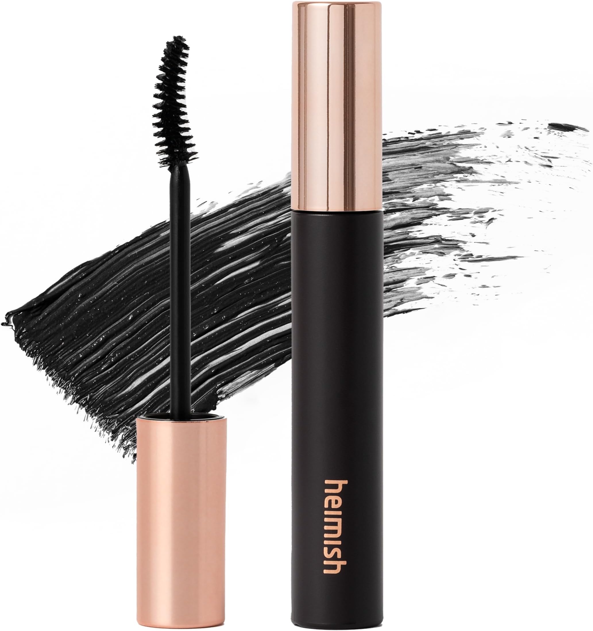 Dailism Smudge Stop Mascara 0.32oz/9g - Curling & Lengthening, Long-lasting, Waterproof, Smudge-proof, Non-Clumping, Washable Cleansing Korean Mascara - Black Curling
