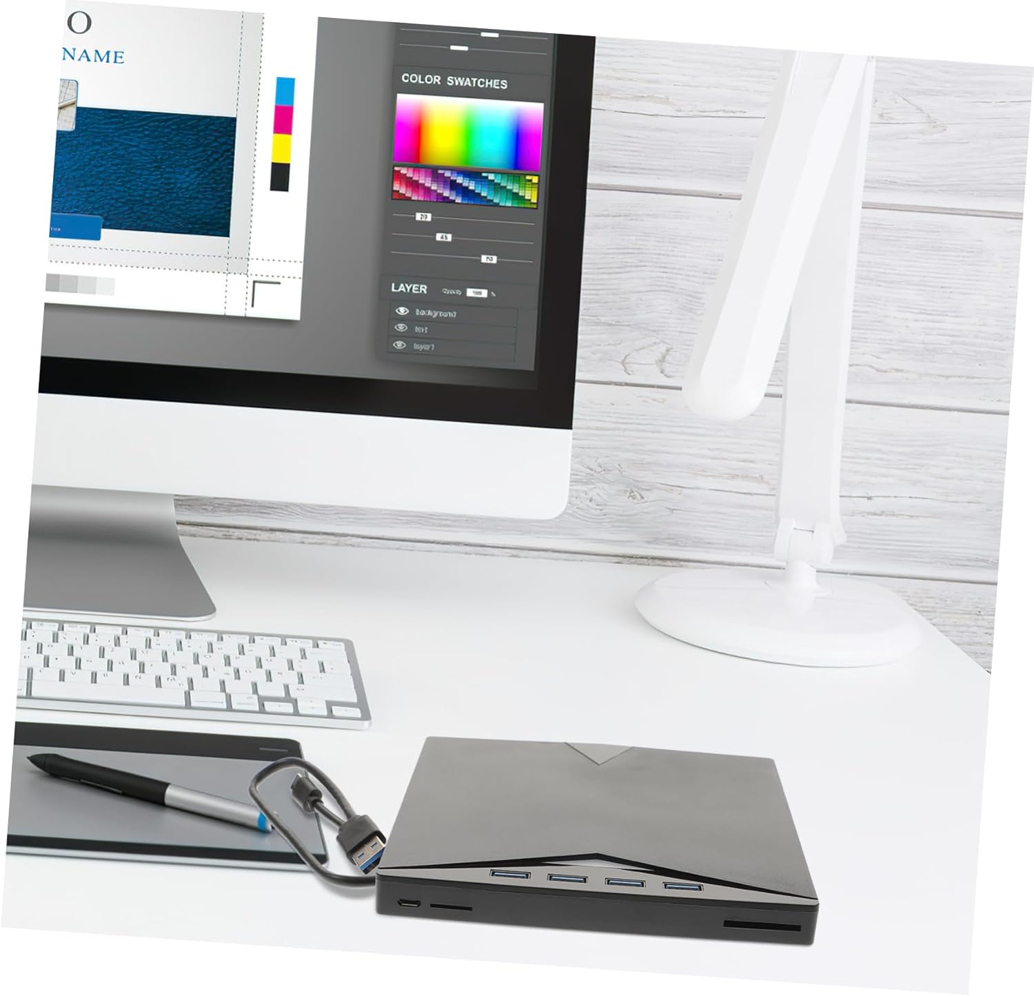 USB DVD ROM Burner External Cd ROM Drive for Laptop Portable DVD Drive Rewriter Writer Fast Data Reading Charging Function