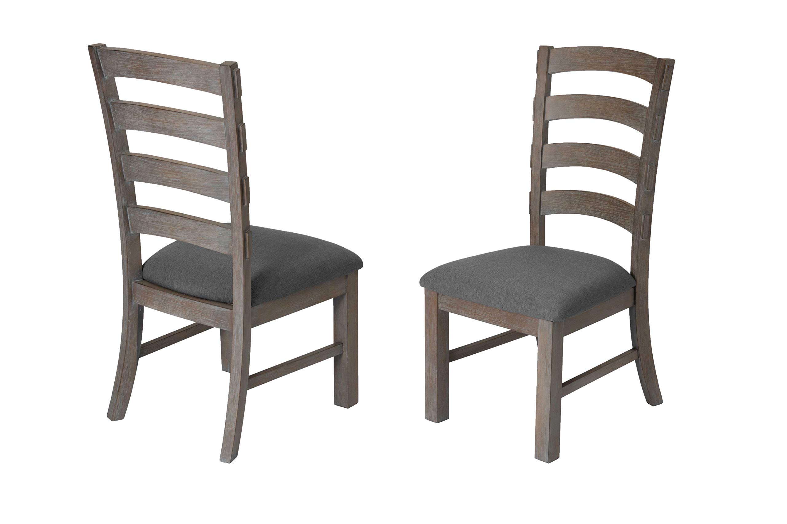 TTP Furnish Solid Wood Modern Dining Kitchen Chair, Set of