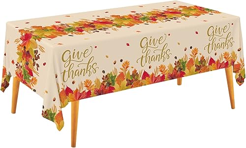 Miniatura 11 de Gatherfun - Decoraciones de mesa de Navidad, mantel desechable de Navidad con acebo, mantel impermeable de plástico rectangular para suministros de