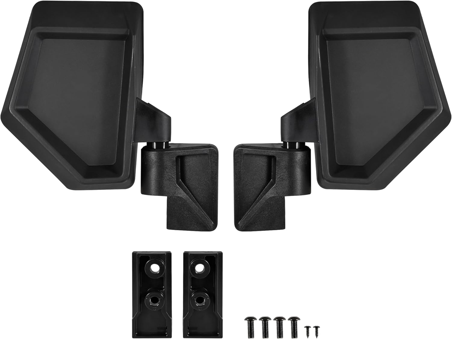 SAUTVS Adjustable Side Mirrors for Polaris Ranger Crew/XD 1500, Wide Foldable Door-Mounted Side Rearview Mirrors for Polaris Ranger Crew/XD 1500 Northstar 2024 2025 Accessories, Replace #2889862, 2PCS