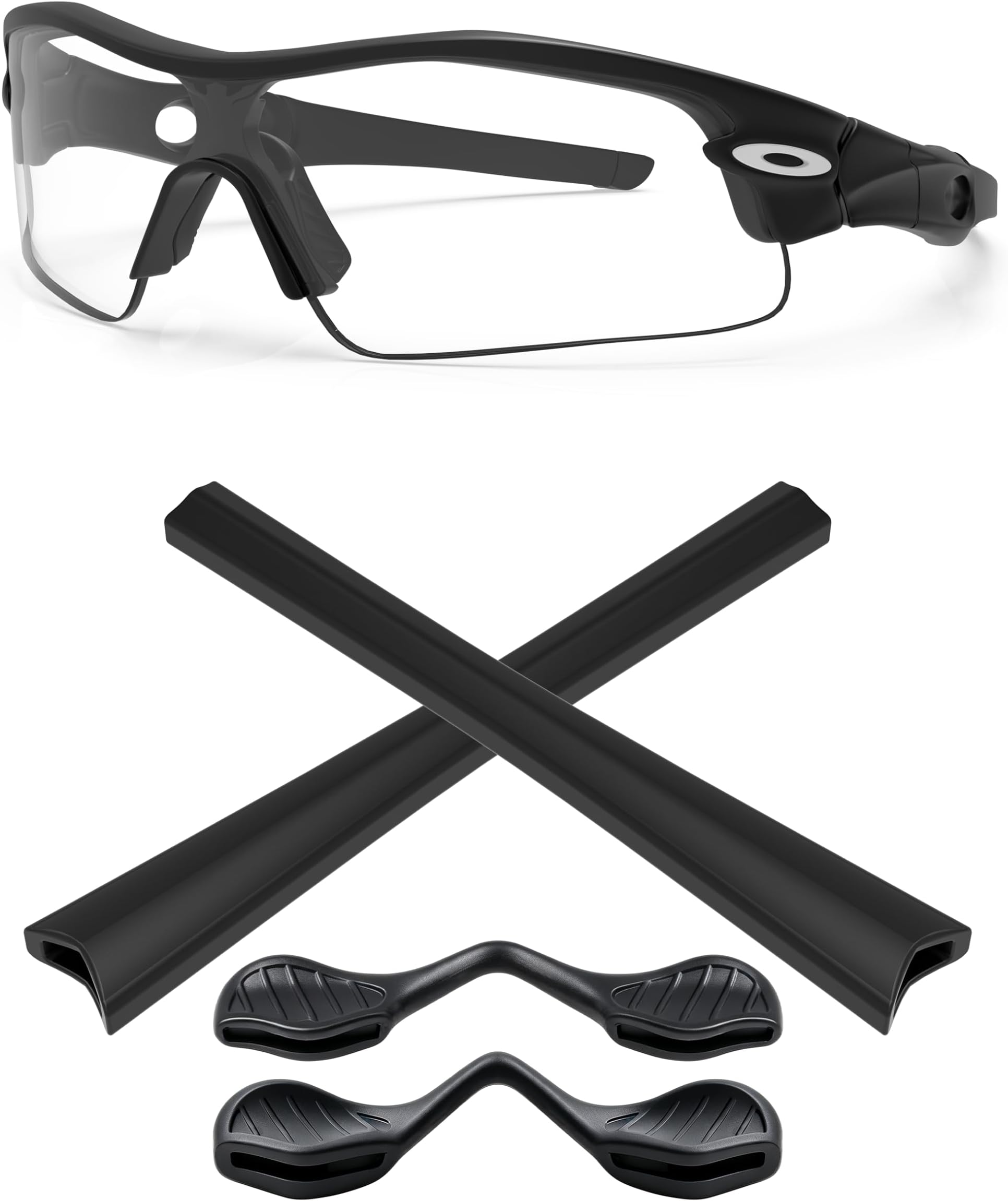 Replacement Earsocks & Nosepieces Kits Compatible with Oakley Radar Path/Range/Pitch/Edge Sunglasses