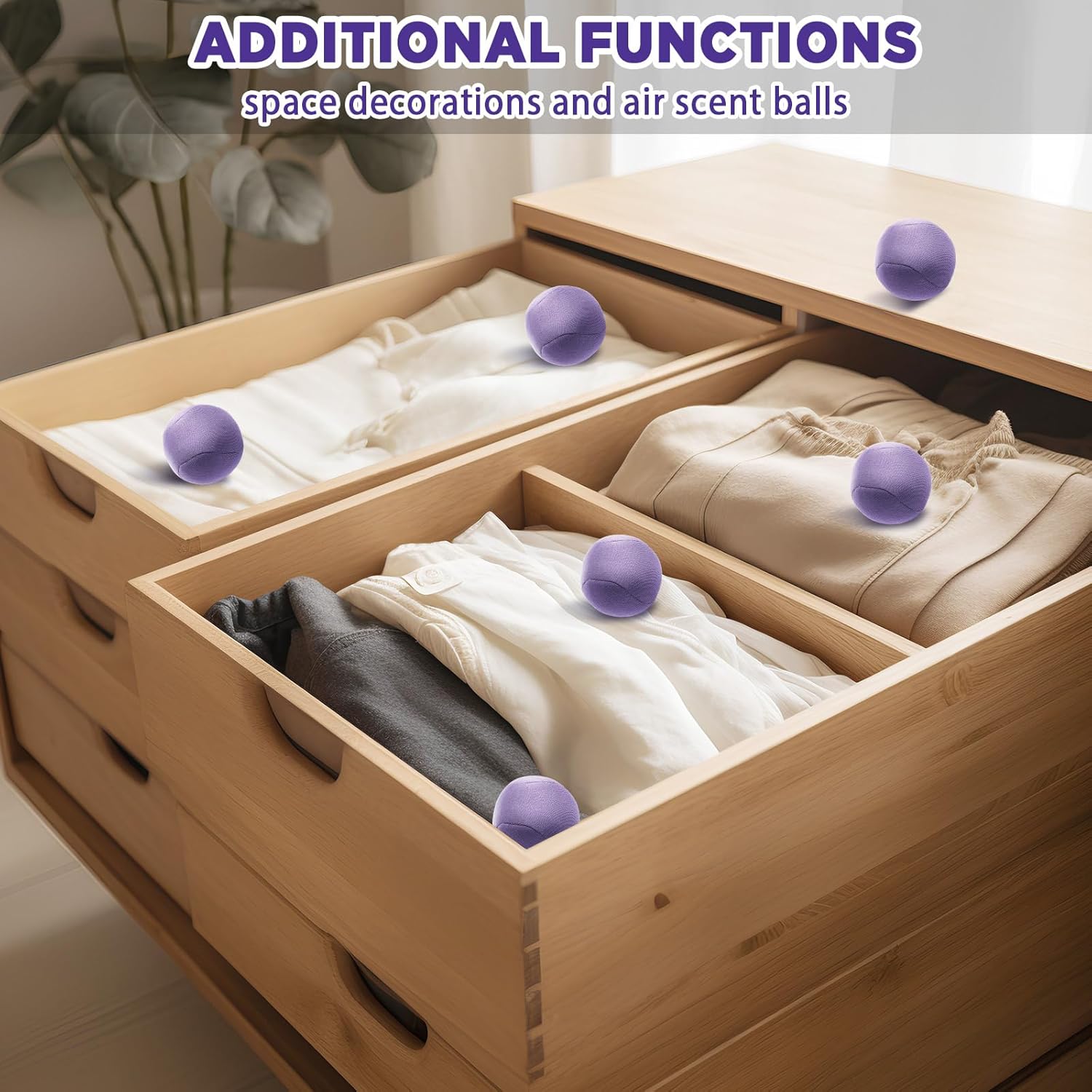 3 Pack Lavender Scented Stress Relief Balls – Soft Squeezeable Fidget Toys for Anxiety Relief Relaxation & Calm Handmade Light Purple Lavender Fragrance Ideal for Home & Office - Image 6