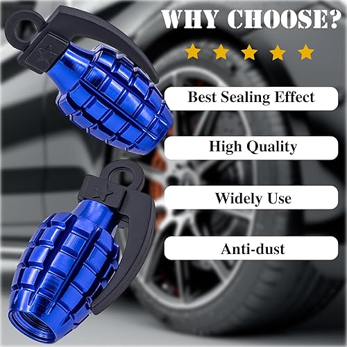 Vista 237 de Tapas de válvula de neumático, aleación de aluminio, anticorrosivas, a prueba de polvo, para automóviles, SUV, camiones, bicicletas, motocicletas