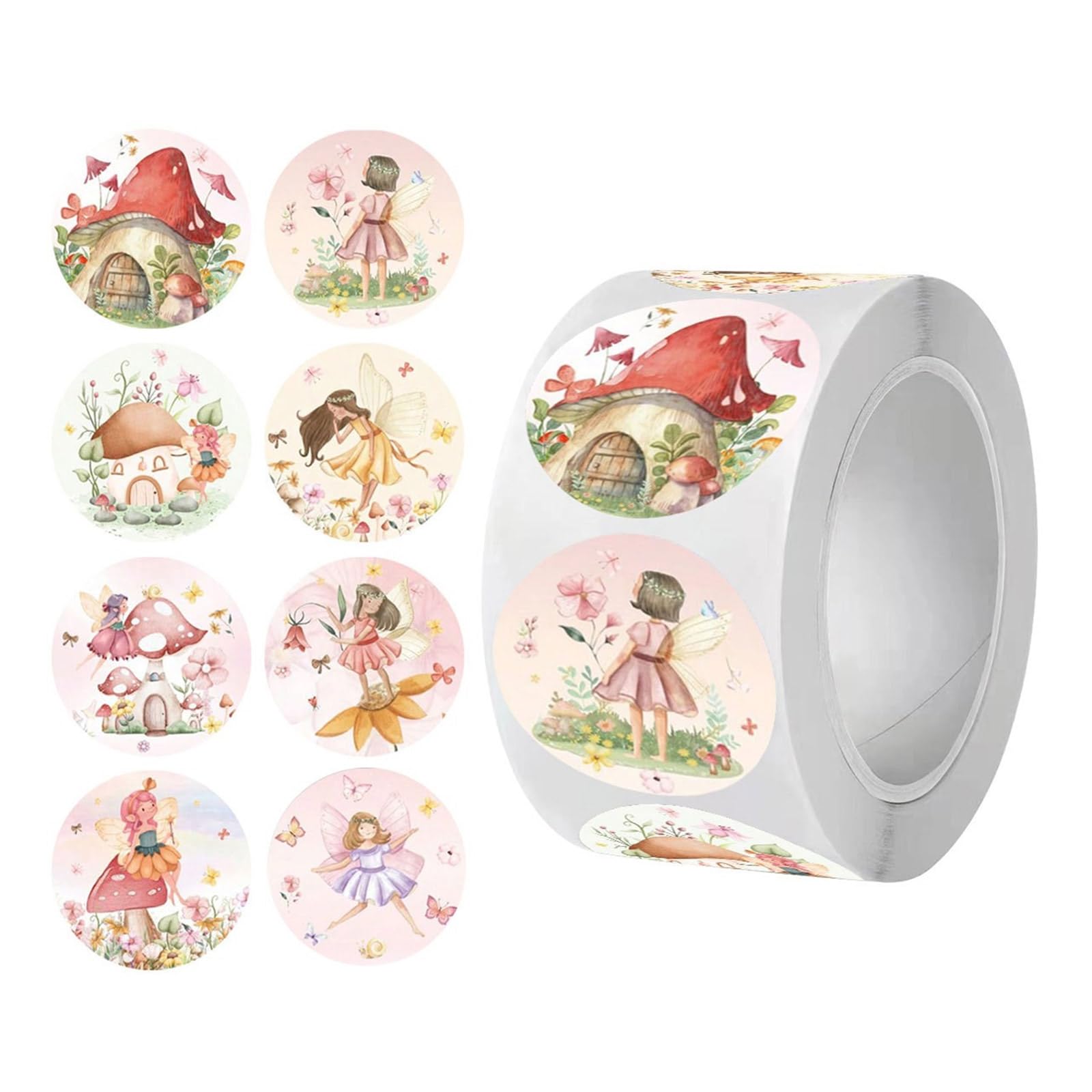 Colorful Mushroom Flower Stickers Creative PVC Decals Safe and Waterproof for Childrens Art Projects and Classroom Use Decors Stickers