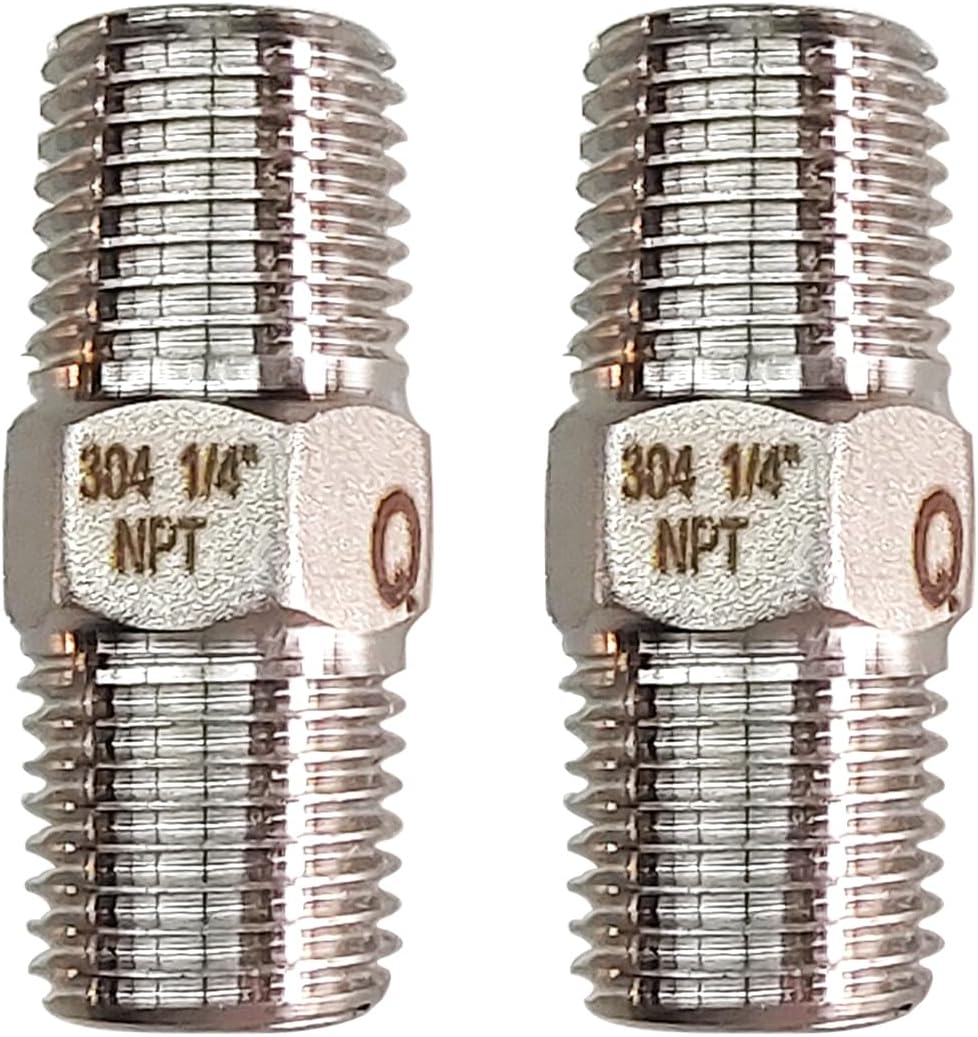 amazon-quirkmyn-2pcs-hex-stainless-steel-nipple-1-4-npt-male-x-1-4
