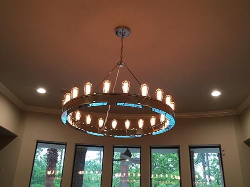 Miniatura 8 de Rolay Paquete de 6 bombillas Edison vintage de 25 vatios con filamento de jaula de ardilla, 110  130 voltios, base E26