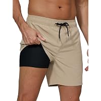 Arcweg Costume da Bagno da Uomo con Boxer Slip Foderato Pantaloncini da Bagno Fodera