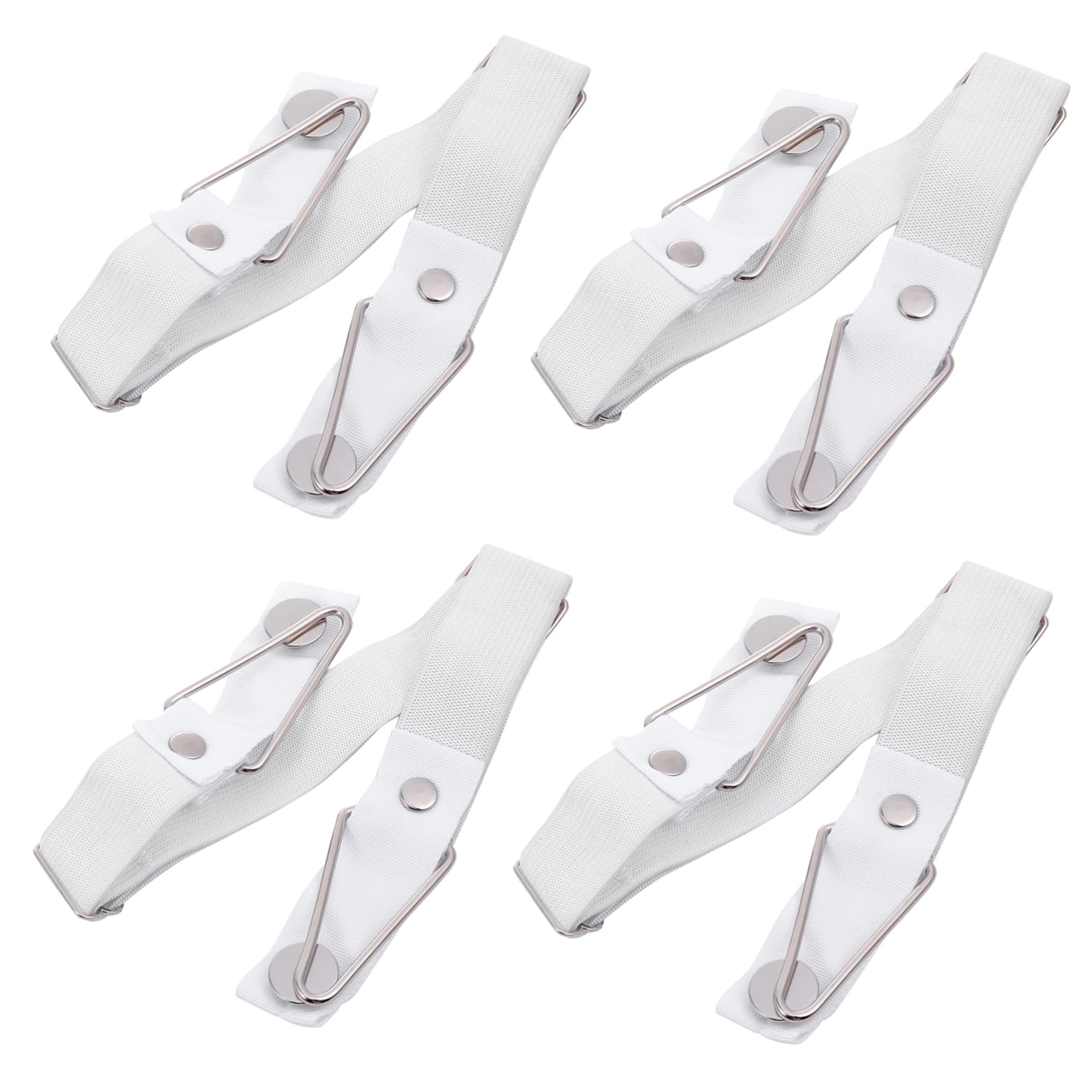 SOLUSTRE 4Pcs Adjustable Skid Quilt Fasteners Bed Sheet Clips for Tightly Securing Bedding Sheet Fixators to Keep Mattress Covers Neat and Wrinkle