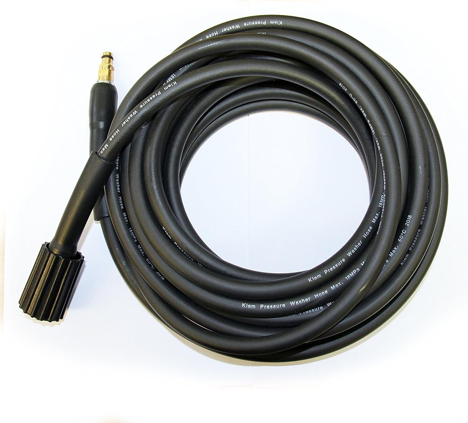 25 Foot Karcher Replacement Pressure Washer Hose M22 Female to Click (fits New Karcher trigger guns)
