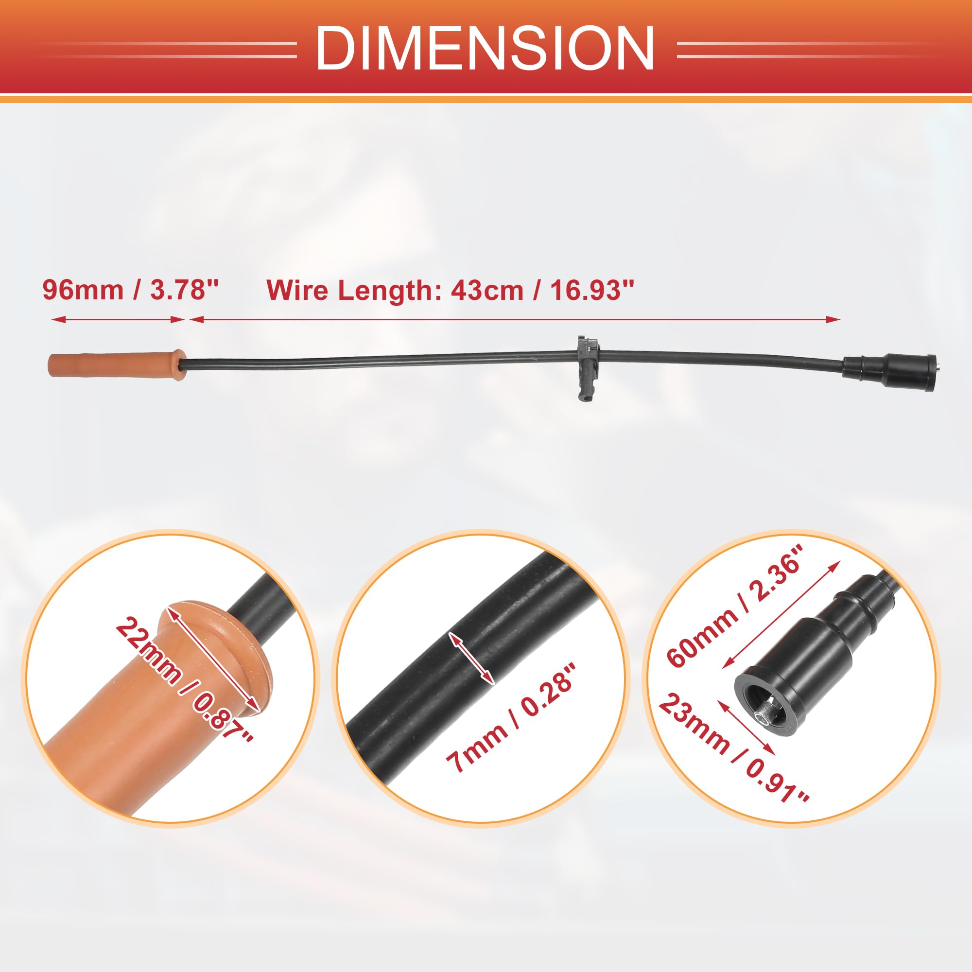 QUARKZMAN Cables De Bobina De Encendido De Bujía Para Coche Cable De Arnés De Bobina De Encendido De 8Mm Para Ford F-150 F-250 E-350 Super Duty 6.2L - Paquete De 8
