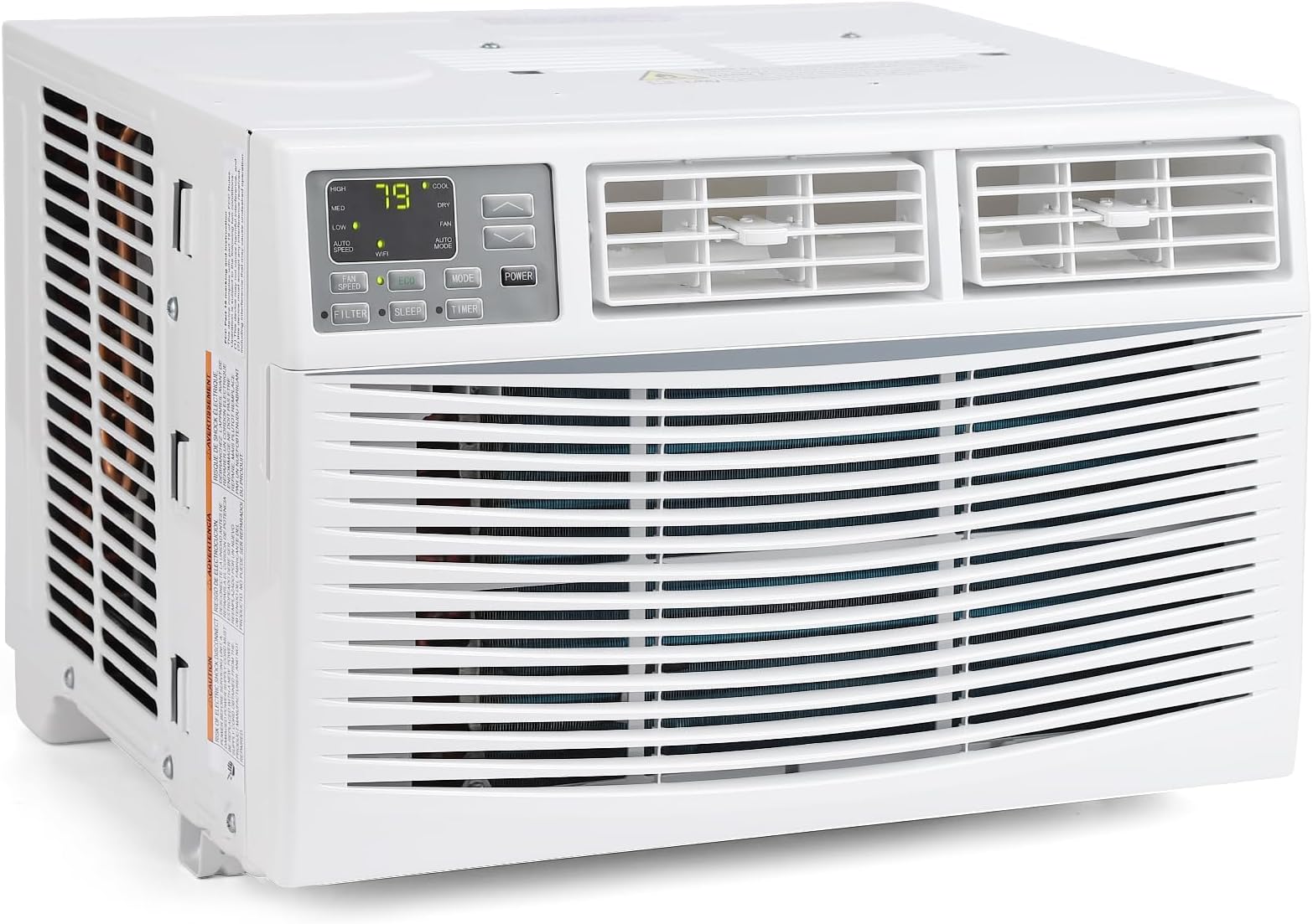 - 8000 BTU Window Air Conditioner, Smart Window AC Unit with WiFi, Remote & App Control, Quiet Operation, Cools 350 Sq. Ft, Energy Saving with Timer Function, Heat and Cooling for Bedroom, Office
