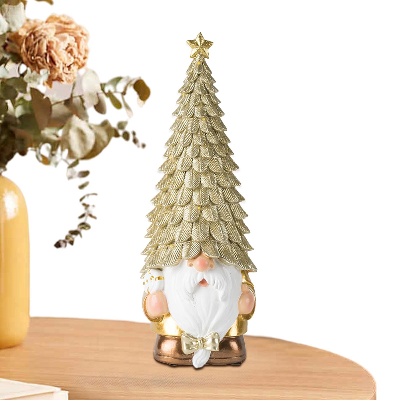 Christmas Gnomes Decorations | Garden Gnome Figurines | Christmas Tree Hat