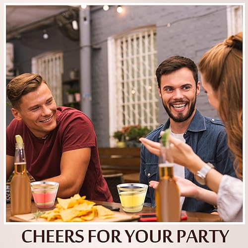 Vista 60 de Gejoy Vasos de plástico con borde de 9 onzas, vasos desechables para beber vino, vasos transparentes y elegantes de Halloween para suministros