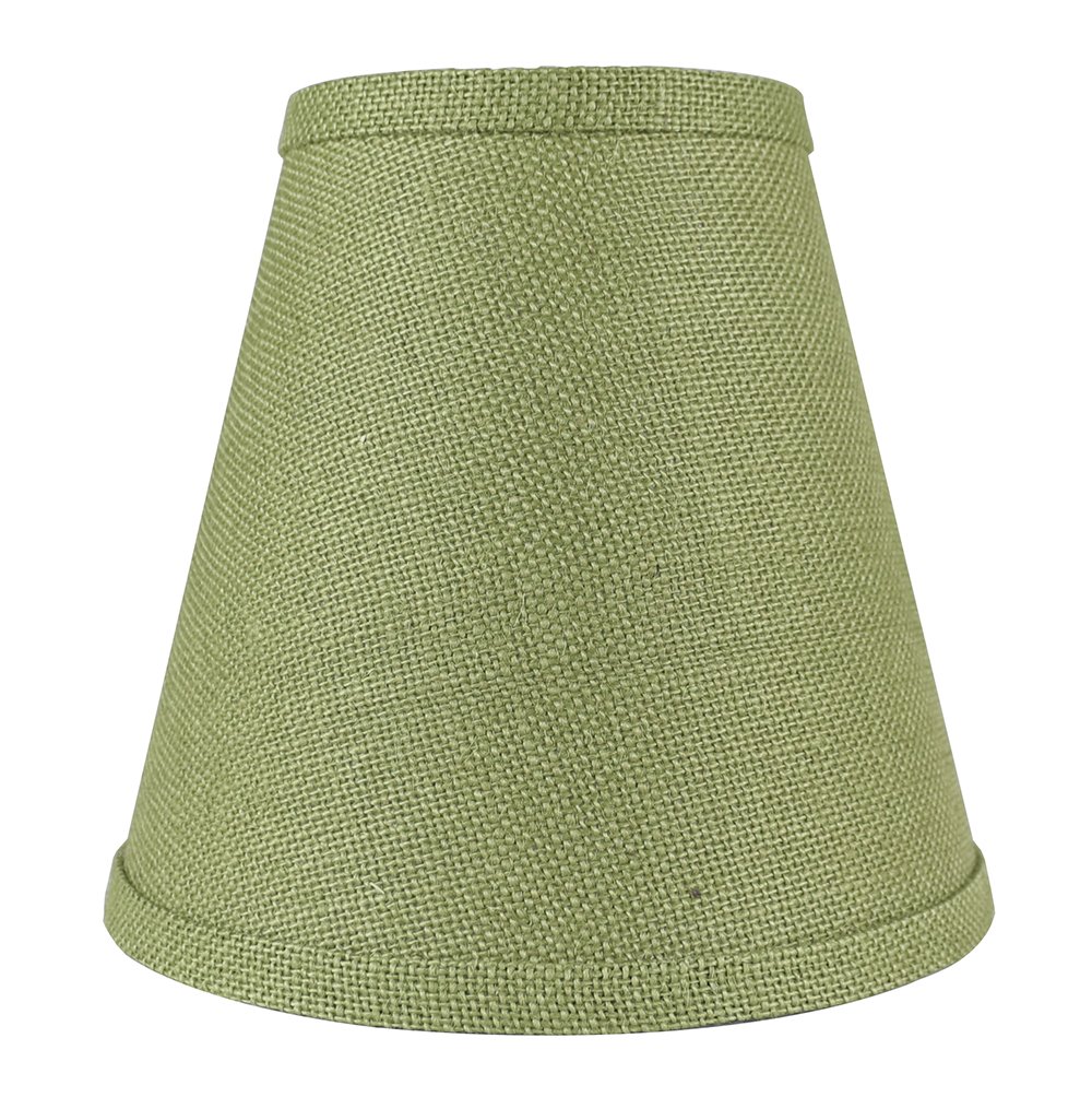 Urbanest Hardback Burlap Empire Lamp Shade 5-inch by 9-inch by 8.5-inch, Khaki Green, Spider Washer Fitter