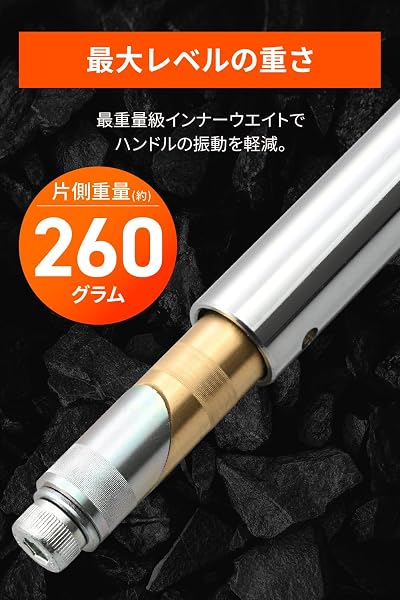 デイトナ(Daytona) バイク バーエンド インナーウエイト 鉄ハンドル用 汎用 内径17–19mm貫通ハンドル対応 振動軽減 超ヘビーインナーウエイト 63508 - 3