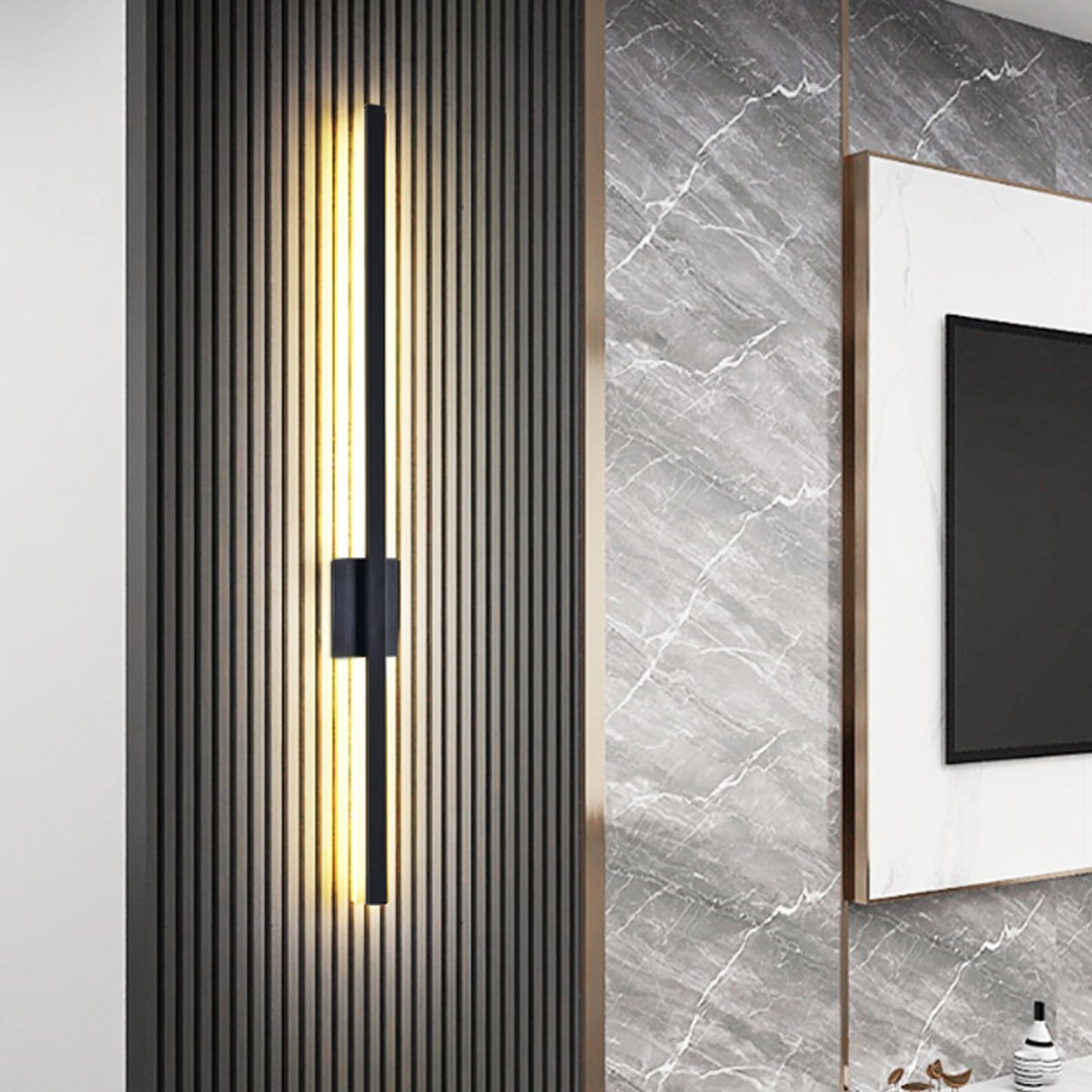 Lámpara de pared lineal LED de 80cm moderna para decoración de interiores 8