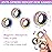 3Pcs Magnetic Rings Fidget Toy Set, ADHD Anxiety Magnetic Fidget Toys Adults Fidget Spinner Rings for Relief, Christmas Stocking Stuffers Gifts for 8+ Year Old Teen Boy Girl