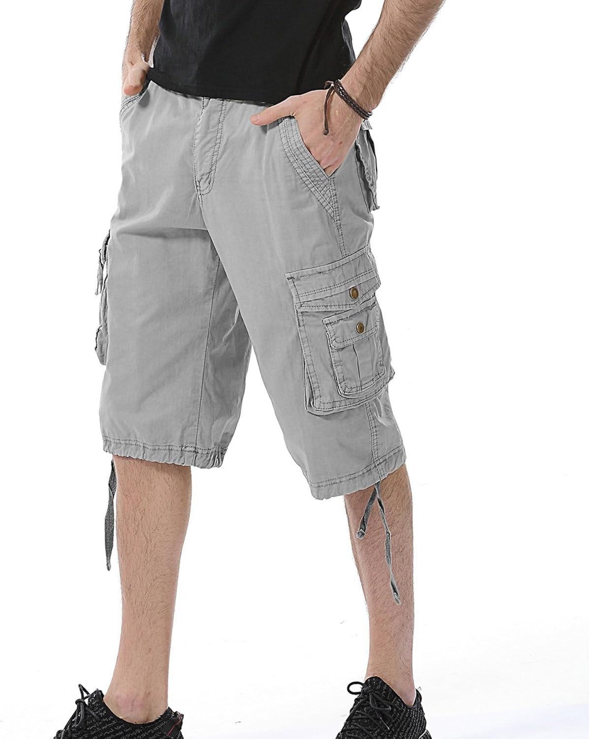 DONGD Mens Cargo Shorts Cotton Relaxed Fit Camouflage Camo Cargo Short - Image 5