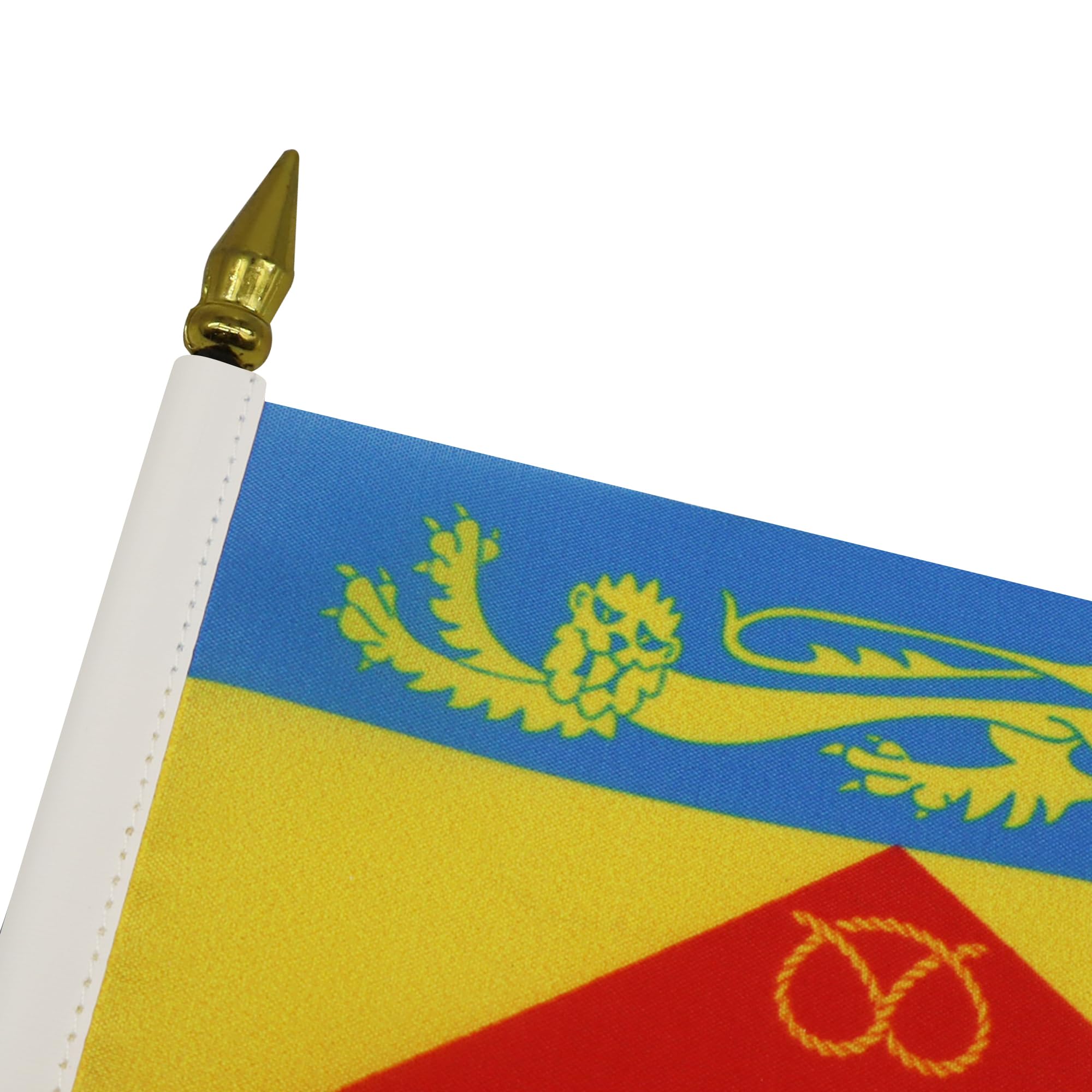 AZ FLAG, Staffordshire county Table Flag 4'' x 6'', Staffordshire county Mini Desk Flag 100% Polyester 15 x 10 cm - Image 4