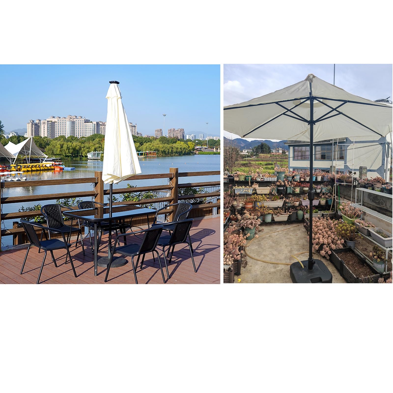 Parasol kempingowy, parasolka przeciwsłoneczna na zewnątrz, składany parasol ze środkowym słupkiem, lekki i łatwy do przechowywania do 1,2 metra.