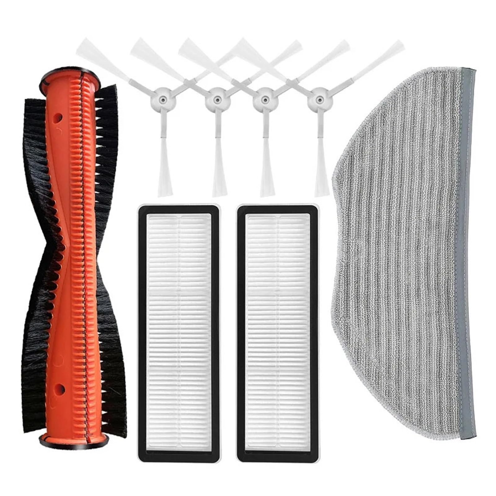 Accesorios compatibles con Xiaomi Robot Vacuum S10T STFCR01SZ Repuestos Kit de reemplazo de aspiradora Cepillo principal Filtro HEPA Mop Pad(QH)