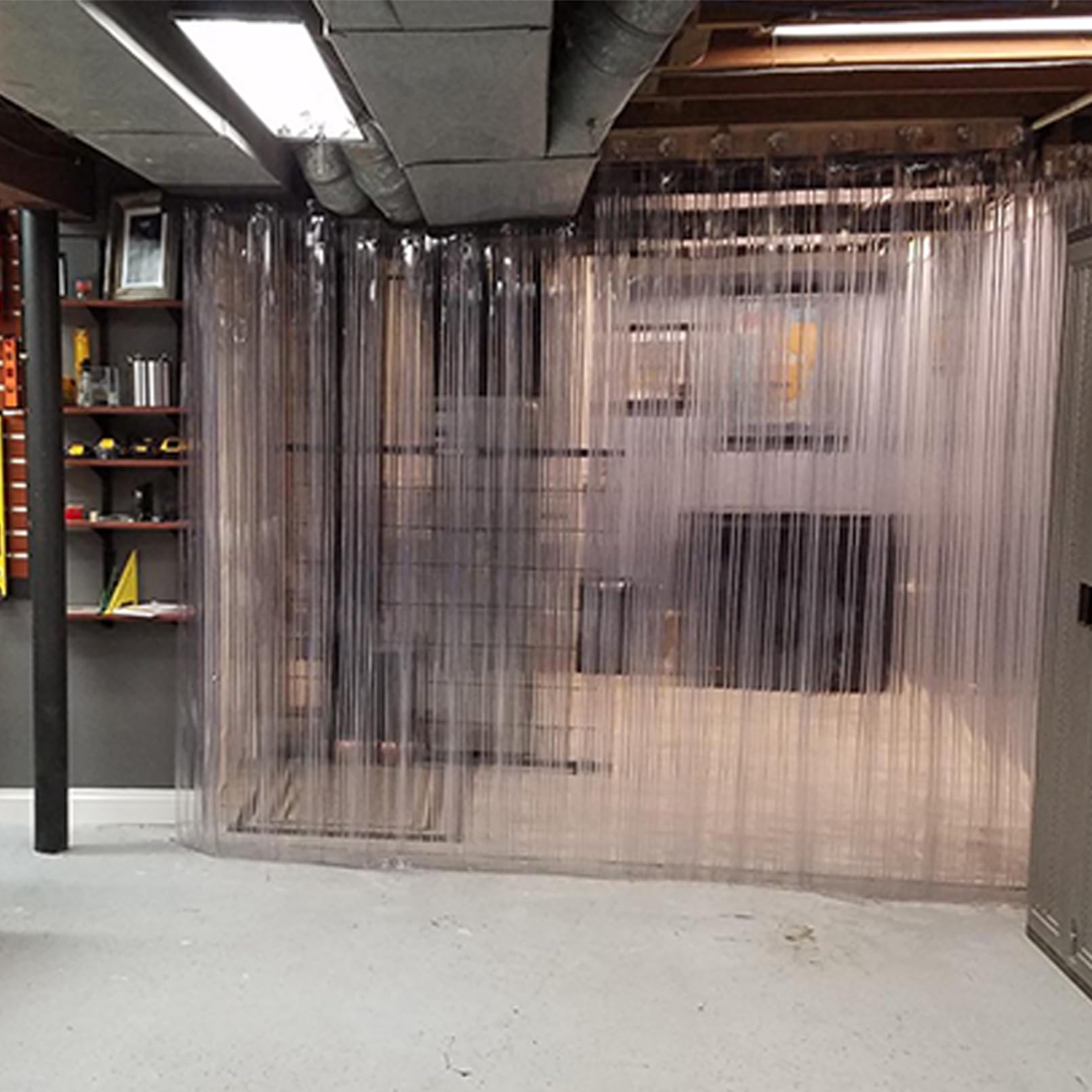 Lama Cortina PVC plástico Transparente Cortina de fleje de PVC para Entrar Congelados, Puerta del Almacén y Habitaciones Limpias Impermeable Resistente a la Intemperie Medidas Personalizables