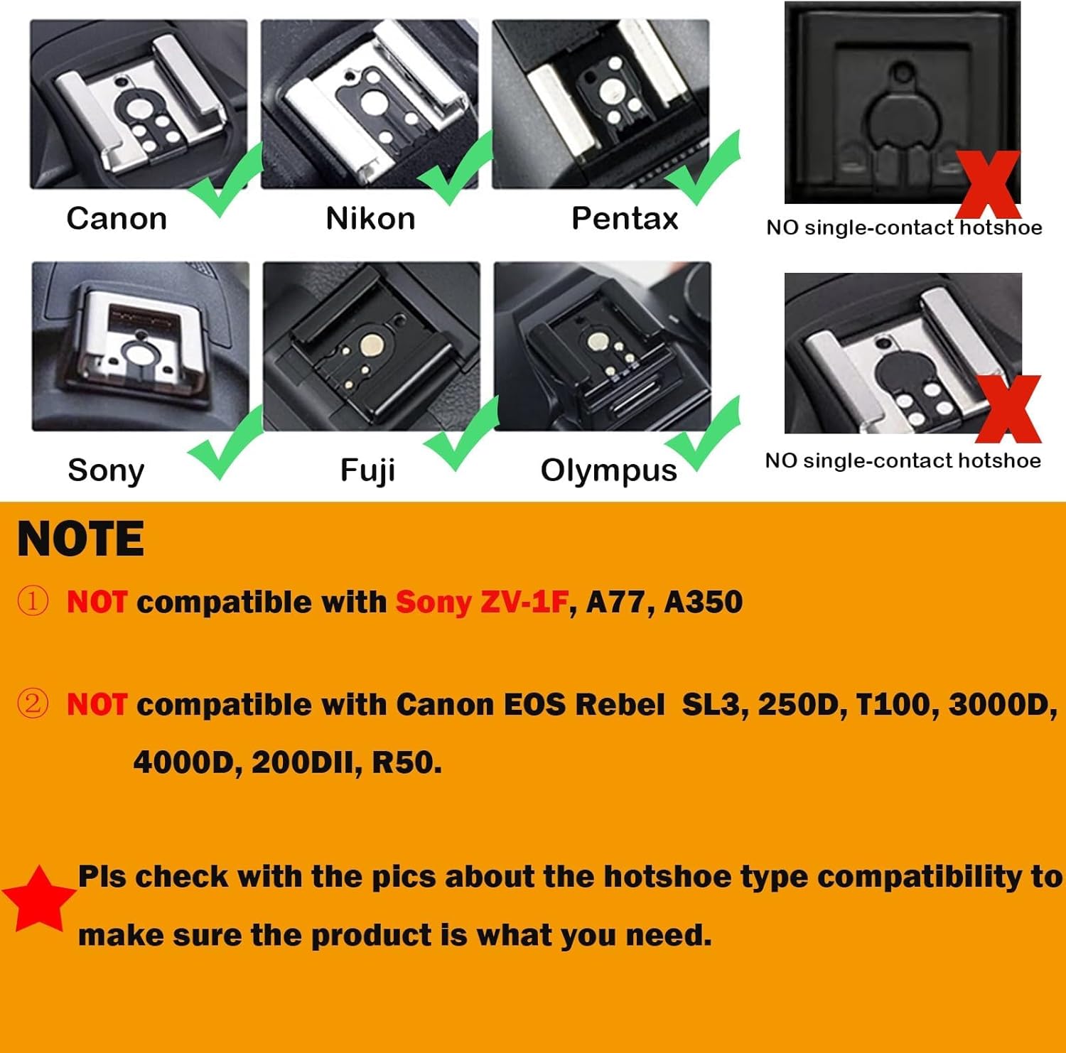 Godox iM20 Mini Flash+Hot Shoe Riser for Canon, Sony, Fuji, Nikon, Panasonic Olympus Pentax, 3s Recycle Time, Approx.440 Flash Times, Flash for Sony ZV1, NOT for Sony ZV-1F (Black)