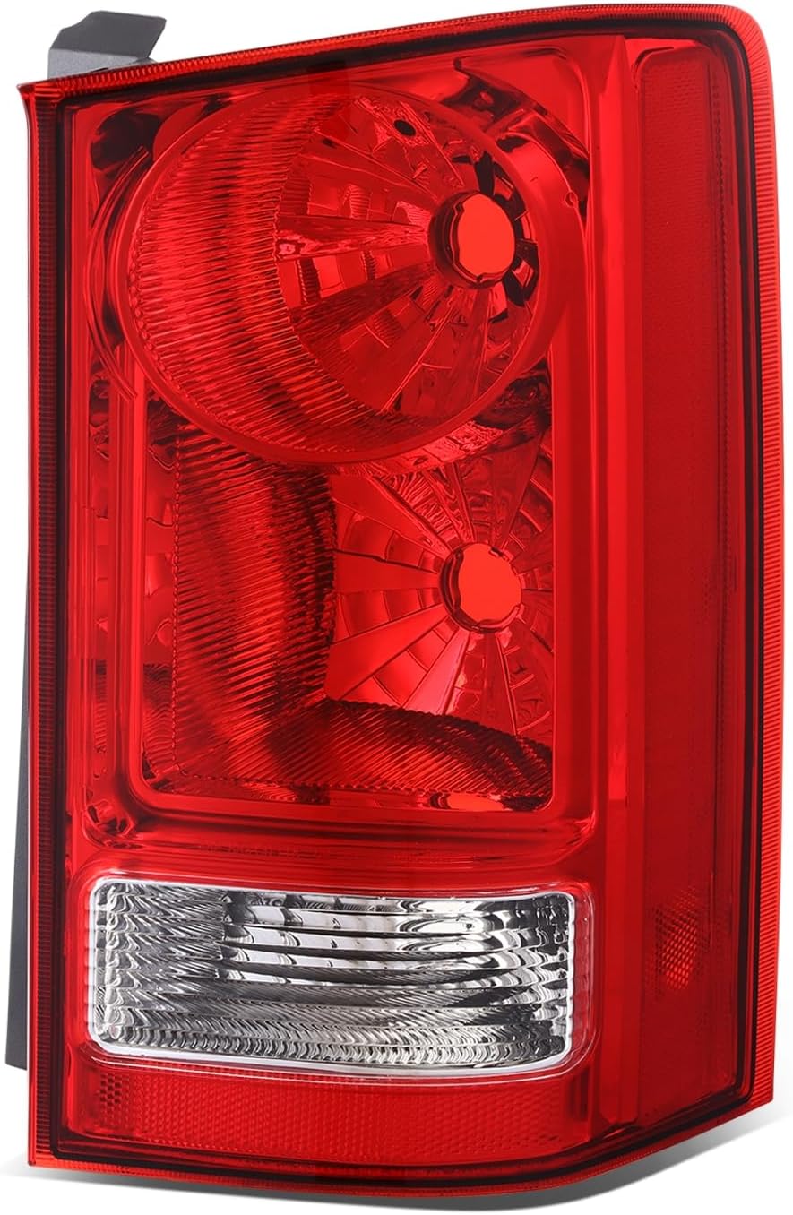 Auto Dynasty Rear Tail Lights Assembly Compatible with 2009 2010 2011 2012 2013 2014 2015 Honda Pilot, Driver Left Side Factory Style Brake Lamps with Reverse Light, HO2800174, Red Lens