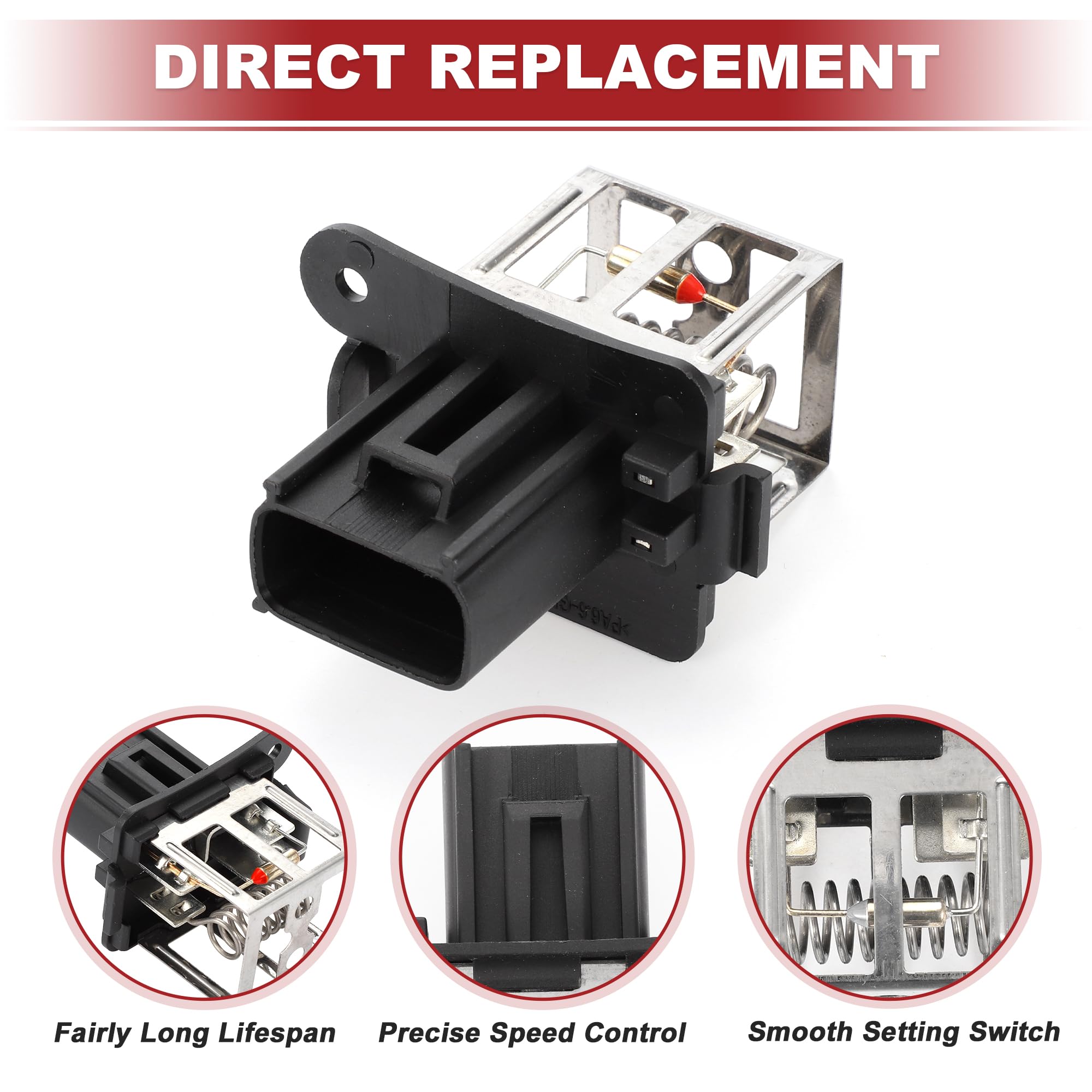A ABSOPRO Resistore del Motore del Ventilatore HVAC per Ford Fiesta 2015 No.8V518L603AA