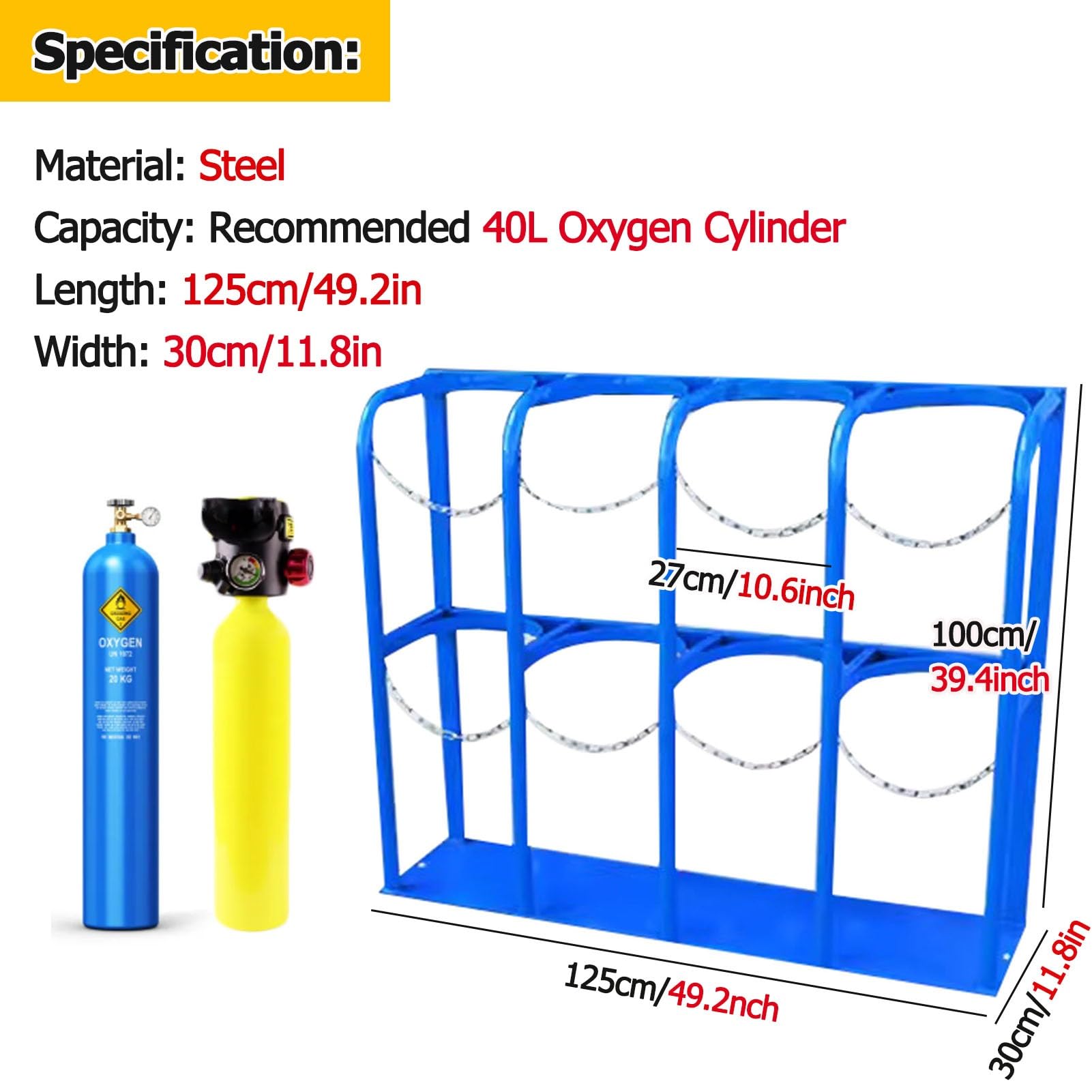Amazon.co.jp: 酸素ボンベホルダー ラック スタンド スチール ヘビー