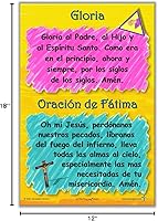 Vista 6 de Las Oraciones - Padre Nuestro, Ave María, Señal de la Cruz, Gloria -12" x 18" Carteles para el Aula (Grupo de 4)