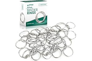 Binder Ring 3 Inch - Pack of 10 Heavy Duty Metal Rings
