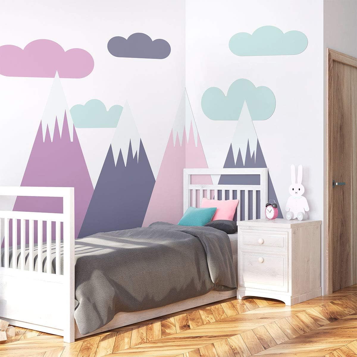 Ambiance Stickers Scandinavian Nordic Mountains Wall Decals, DIY Home Decor, Peel and Stick Removable Stickers - Image 3