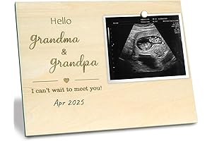Charming Ultrasound Picture Frame: A Heartfelt Announcement for Grandparents