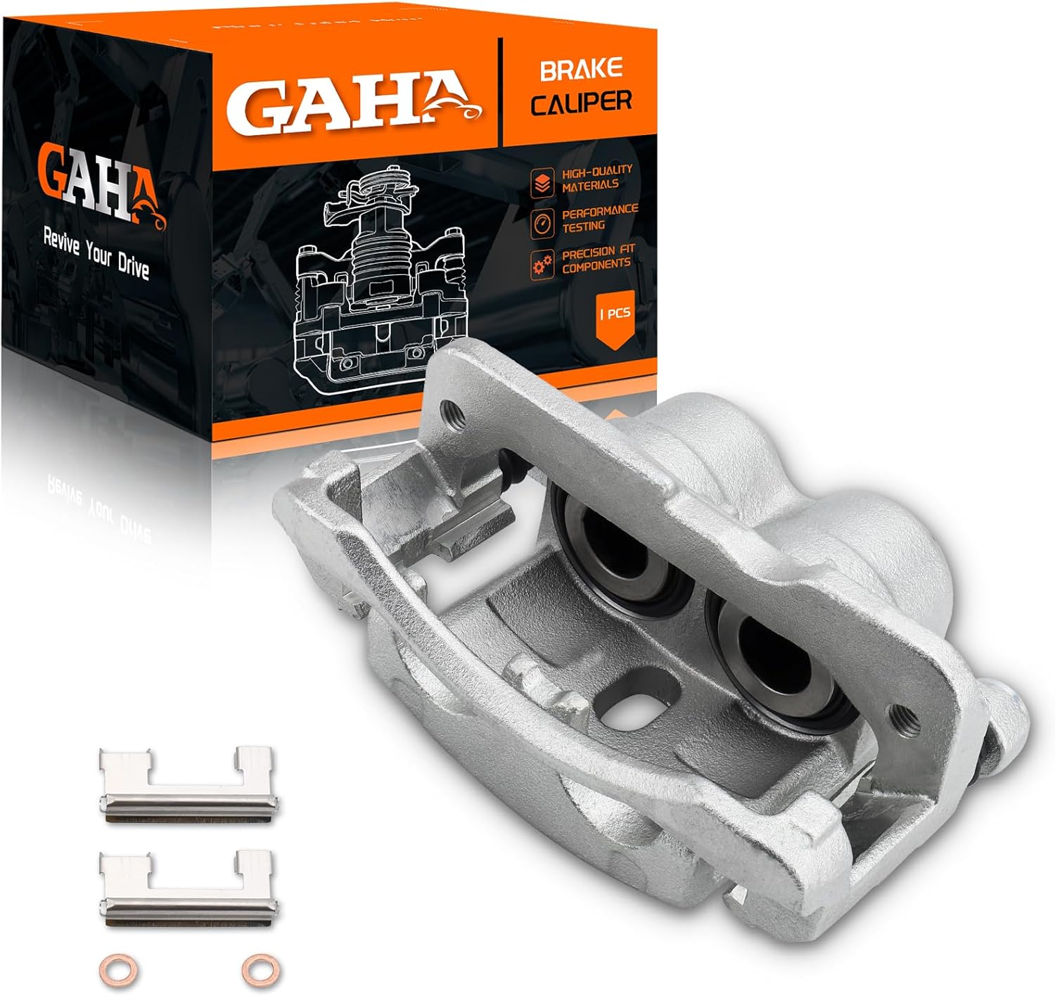 GAHA 18B4729 Front Left Disc Brake Caliper Assembly with Bracket for Chevrolet Silverado 2500 HD/Avalanche 1500/Astro, Cadillac Escalade ESV/EXT, GMC Safari/Savana 2500