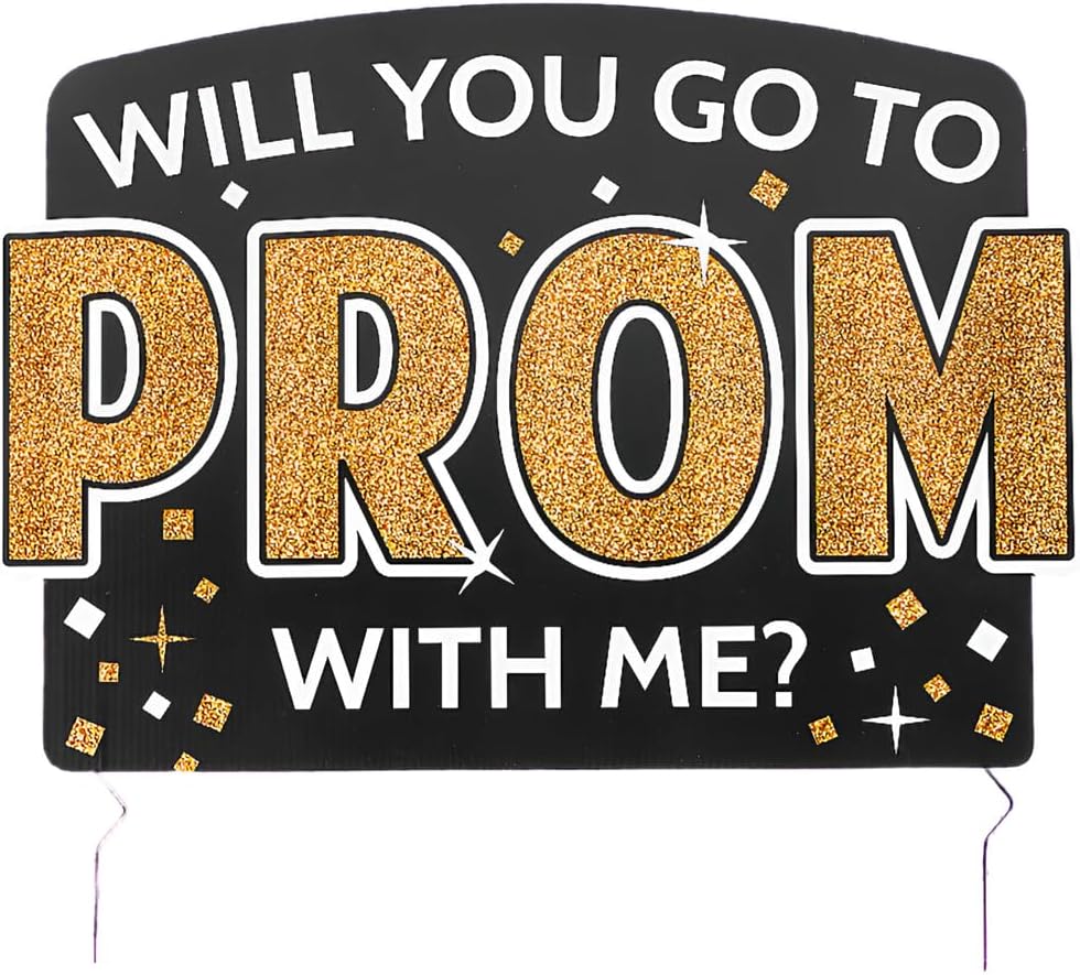 Go With Me to Prom Yard Sign