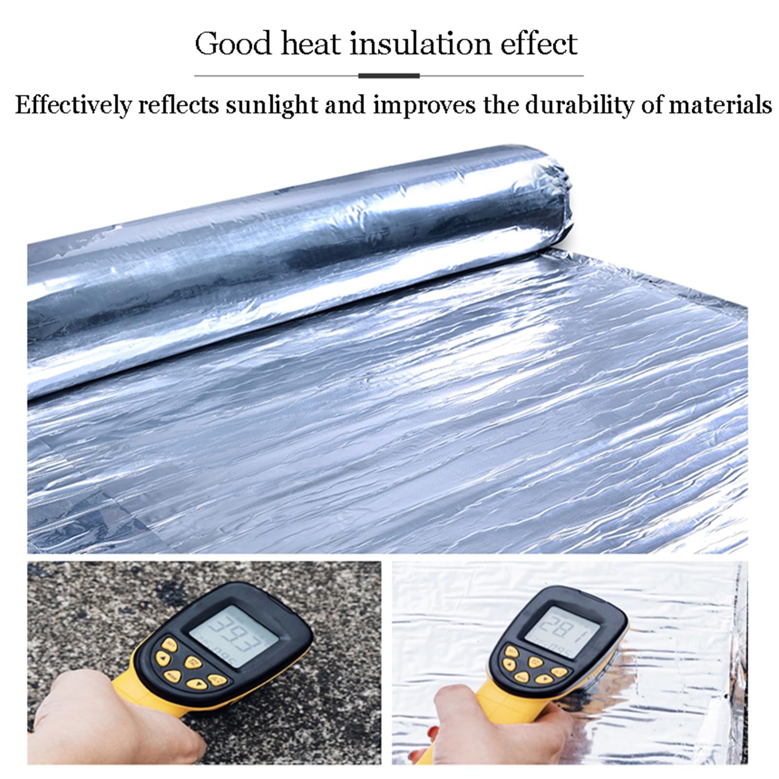 Rollo de revestimiento de techo para reparación de fugas y grietas, protección impermeable para puertas, ventanas y canalones