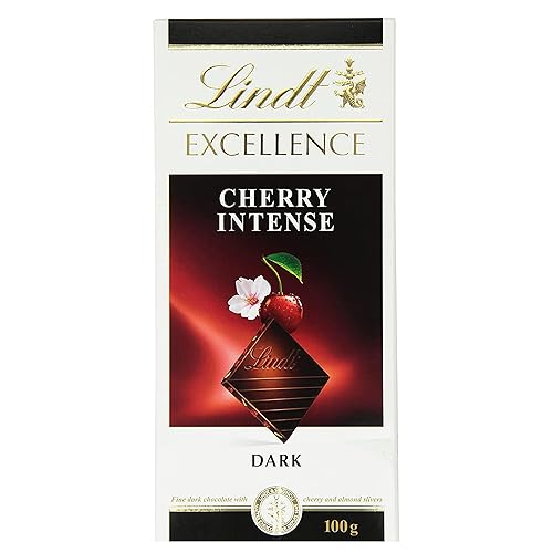Lindt Excelencia oscuro chocolate Cherry Intense 100g Pack de 5
