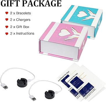 プルートlove  PULOMI Long Distance Touch Bracelets,Vibration & Light up Couples