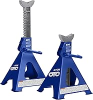 OTC S06 6-Ton Heavy Duty Steel Jack Stands Pair - ASME PASE-2019 Certified for Safe Lifting of Trucks & Vans
