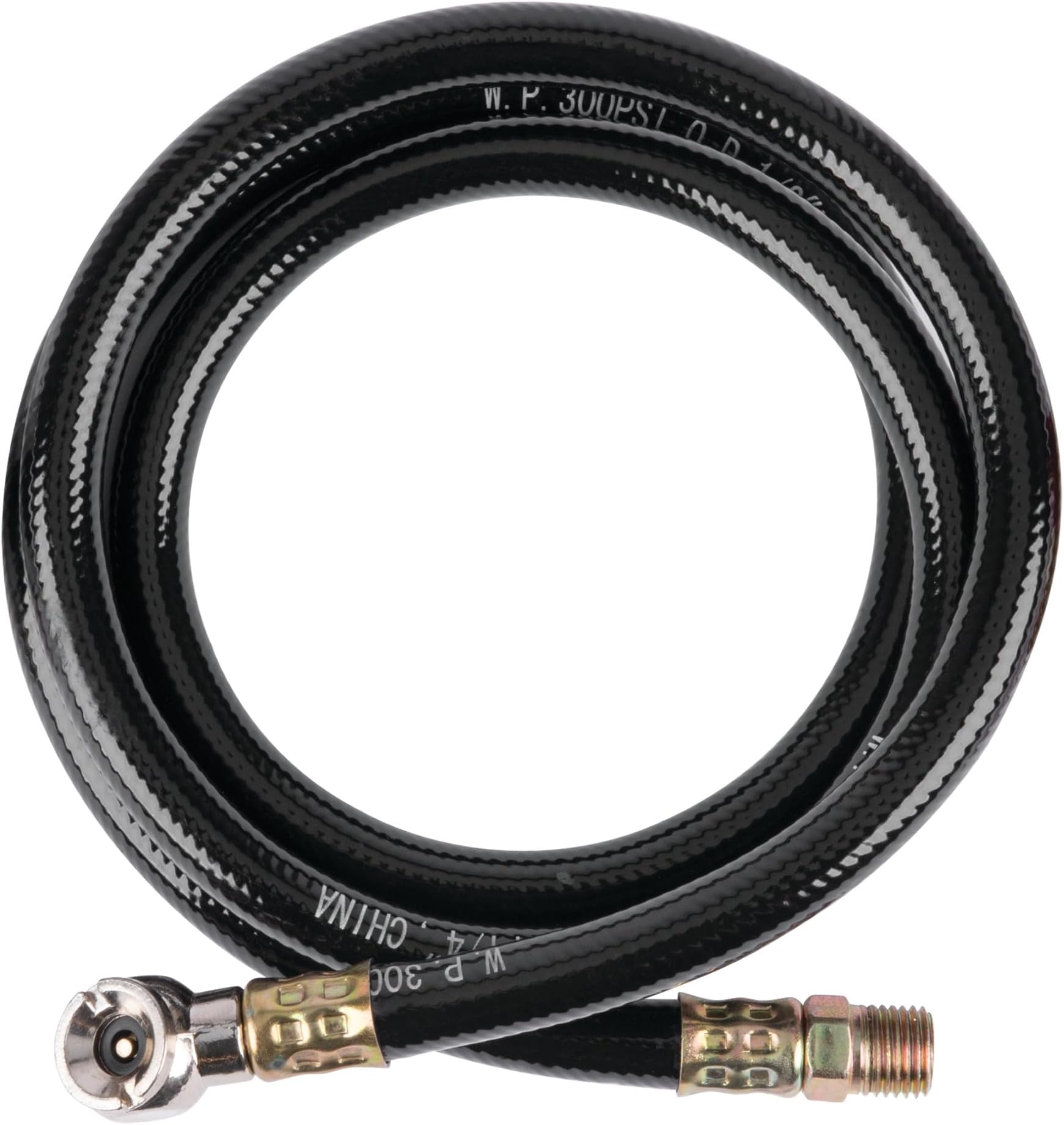 Performance Tool - 4 FT Air Hose With Tire Chuck (W10057) Air Tanks and Accessories
