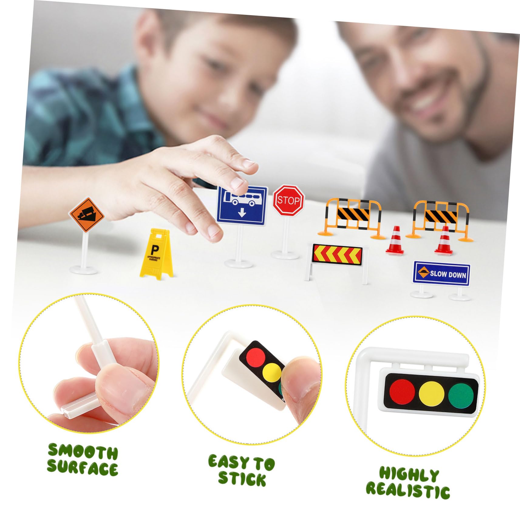 Conjunto interactivo de señales de tráfico: señales de tráfico atractivas para el juego cognitivo y el aprendizaje de los niños 4