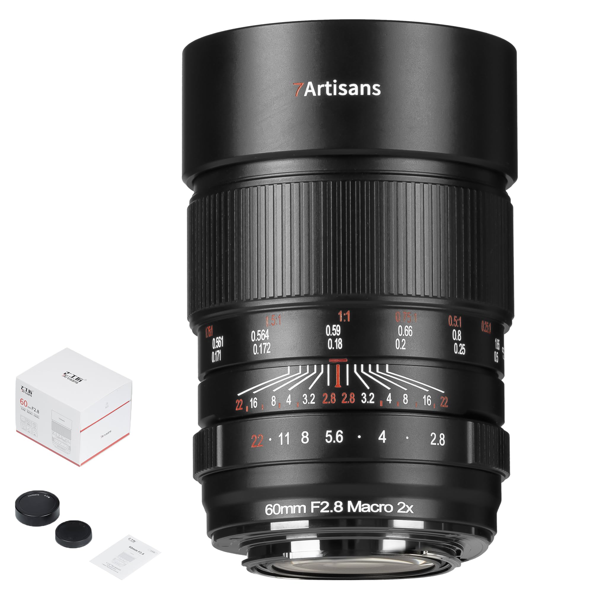 7Artisans 60mm F2.8 Macro 6028EB ソニーE Amazon.com : 7artisans 60mm F2.8 Macro 2X Lens for Sony E